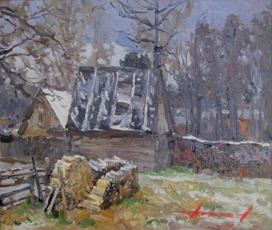 , река Шуйка. х.м. 60х70 2016г.